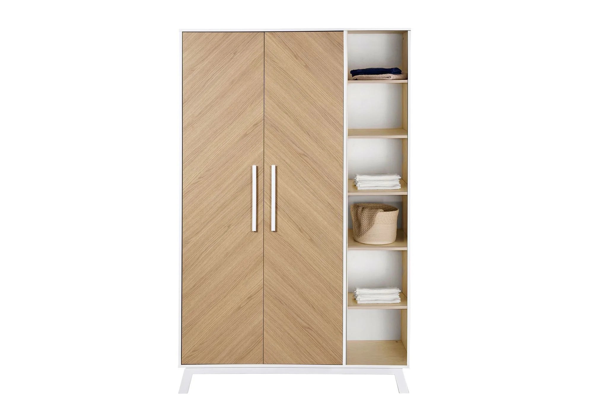 Schardt Fishbone Schrank 2 Türen mit Seitenregal