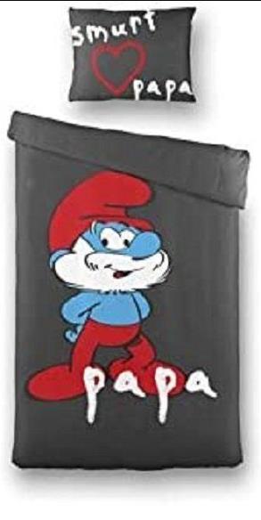 Renforcé Jugendbettwäsche CH-Grösse 160x210cm / 65x100cm die Schlümpfe