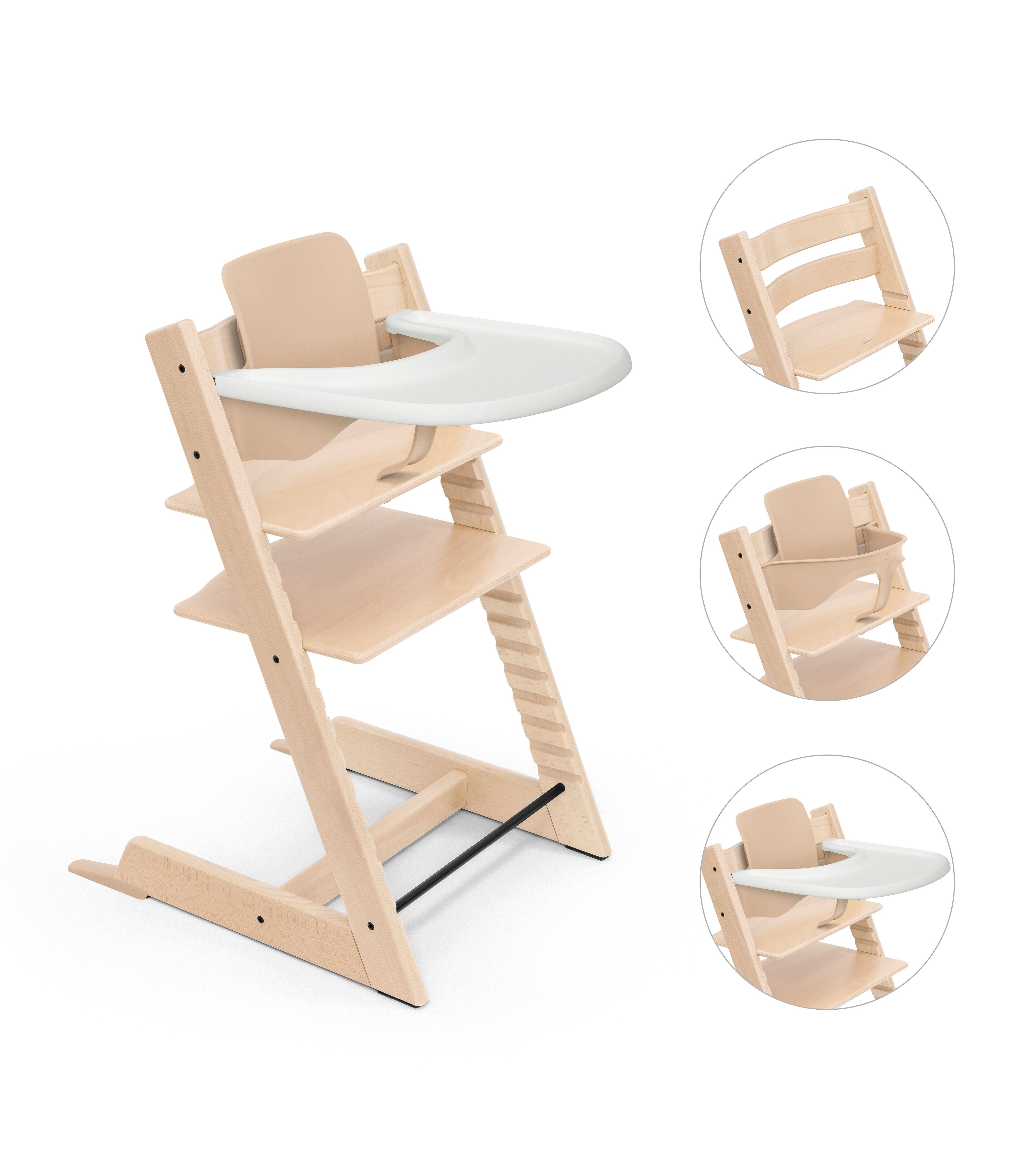 Stokke Tripp Trapp Hochstuhl Bundle mit Baby Set und Stokke Tray *PROMO*