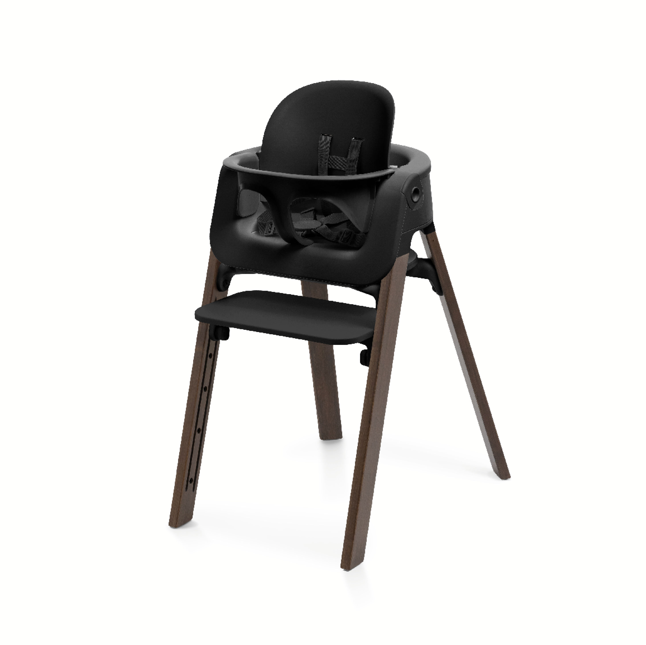 Stokke Steps Hochstuhl black / warm brown