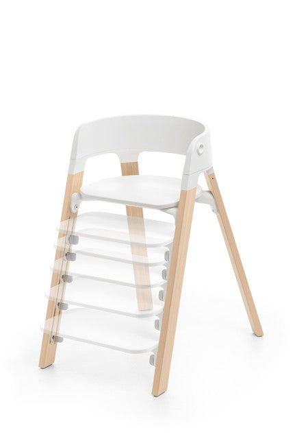 Stokke Steps Hochstuhl white / natural