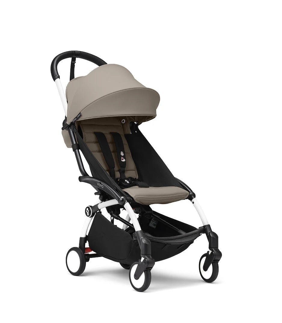 Stokke® YOYO³ Buggy mit 6+Textilset, Gestell weiss