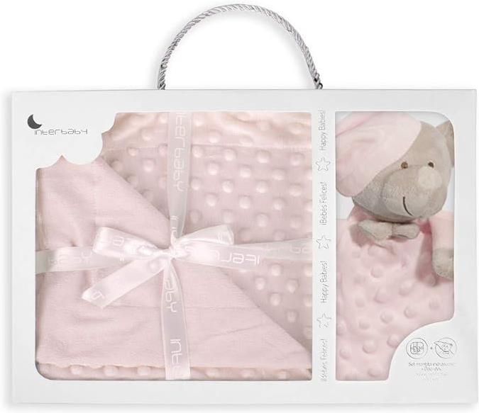 Interbaby Geschenkset Noppendecke & Schmusetuch