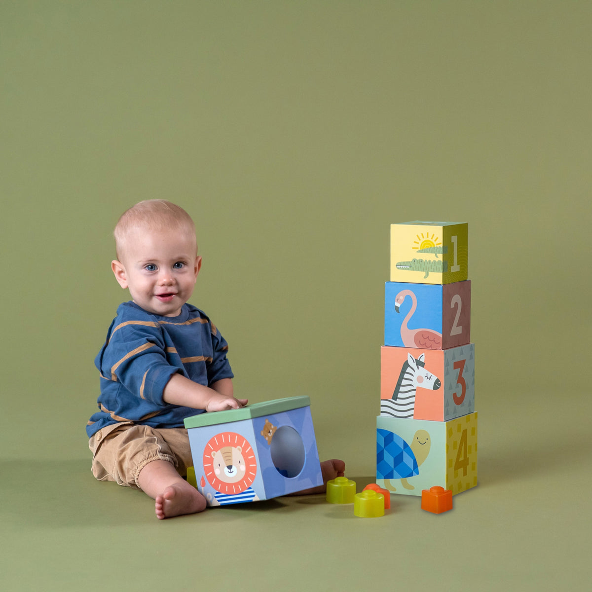 TAF TOYS Sortier- und Stapelspiel Savannah