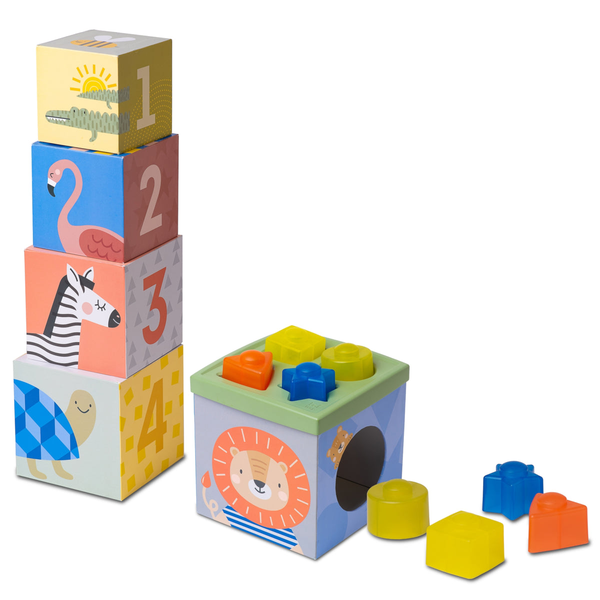 TAF TOYS Sortier- und Stapelspiel Savannah