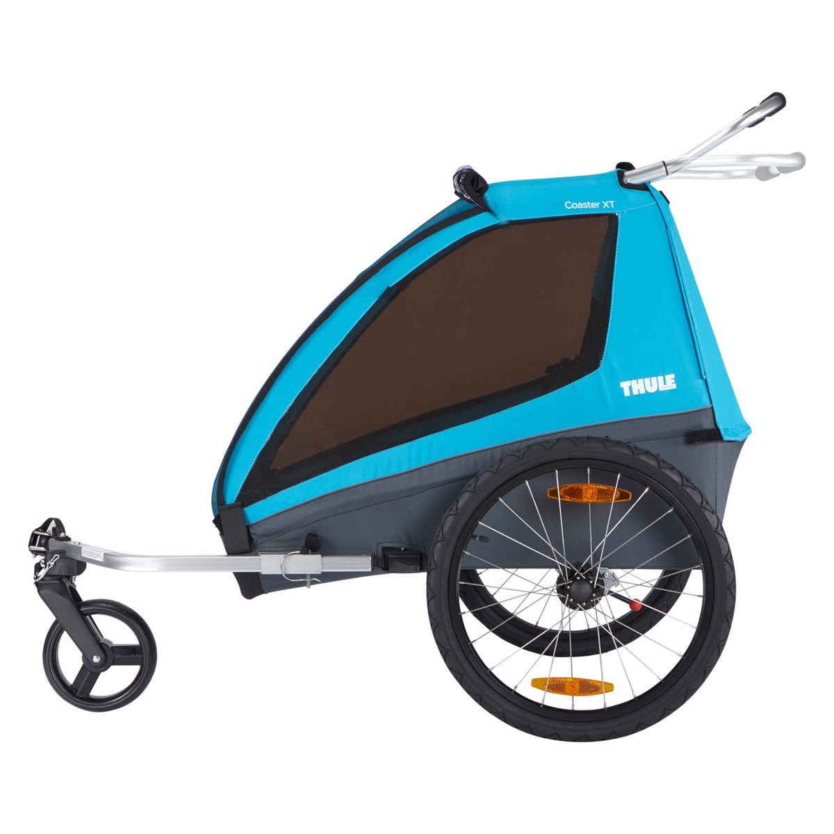 Thule Fahrradanhänger Coaster XT 2 Blue inkl. Strollerrad
