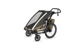 Thule Chariot Fahrradanhänger Cross 2 single alu/faded khaki