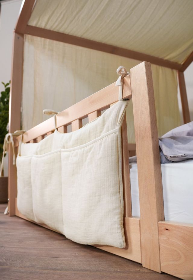 tiSsi Bodenbett / Hausbett Enno 140x200 cm *PROMO* Baldachin und Organizer gratis dazu