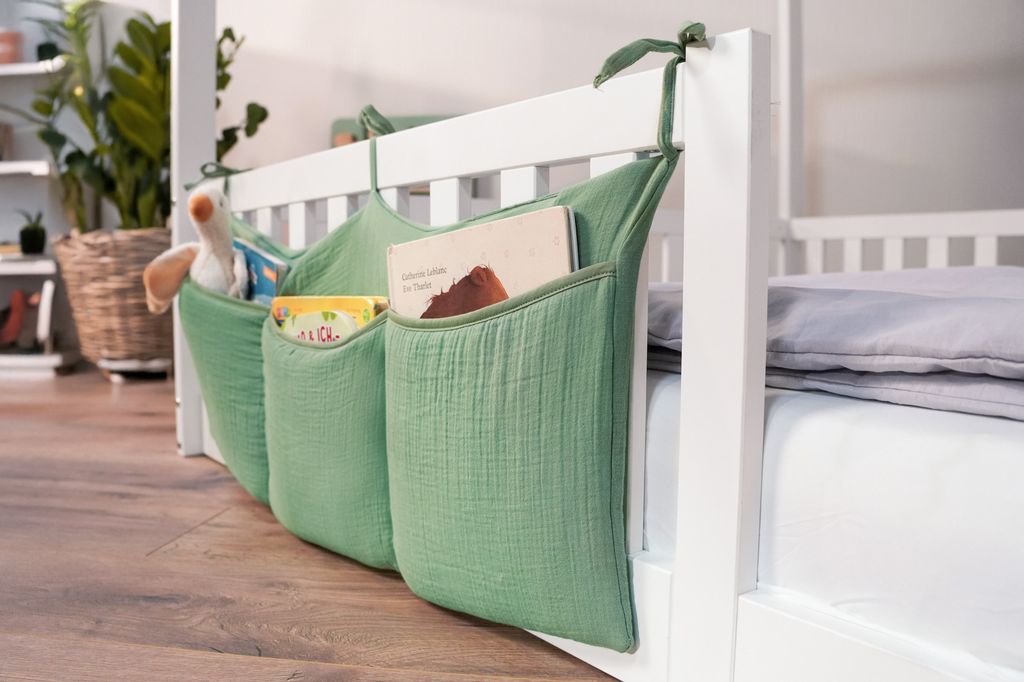 tiSsi Bodenbett / Hausbett Enno 140x200 cm *PROMO* Baldachin und Organizer gratis dazu