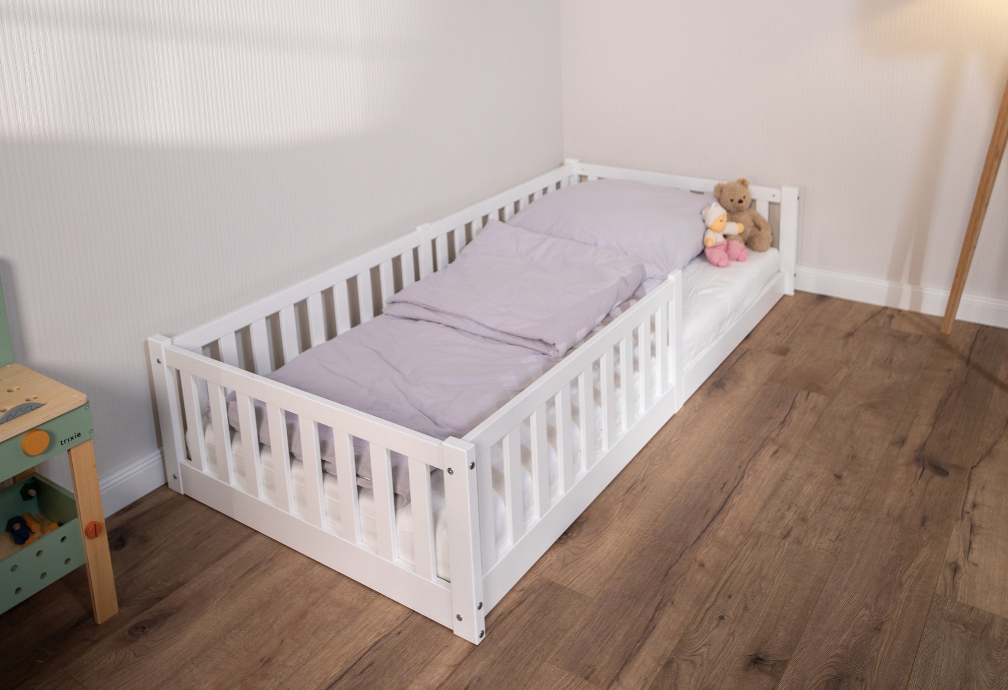 tiSsi Bodenbett / Hausbett Enno 90x200 cm *PROMO* Baldachin und Organizer gratis dazu