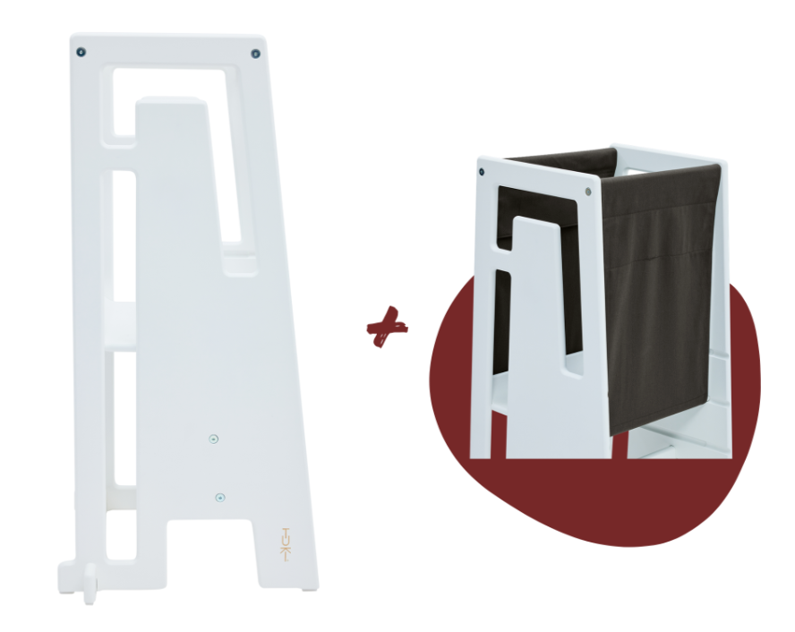Tuki Lernturm white mit Entdeckertuch *PROMO*
