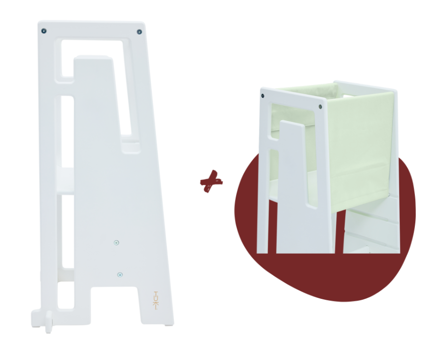 Tuki Lernturm white mit Entdeckertuch *PROMO*