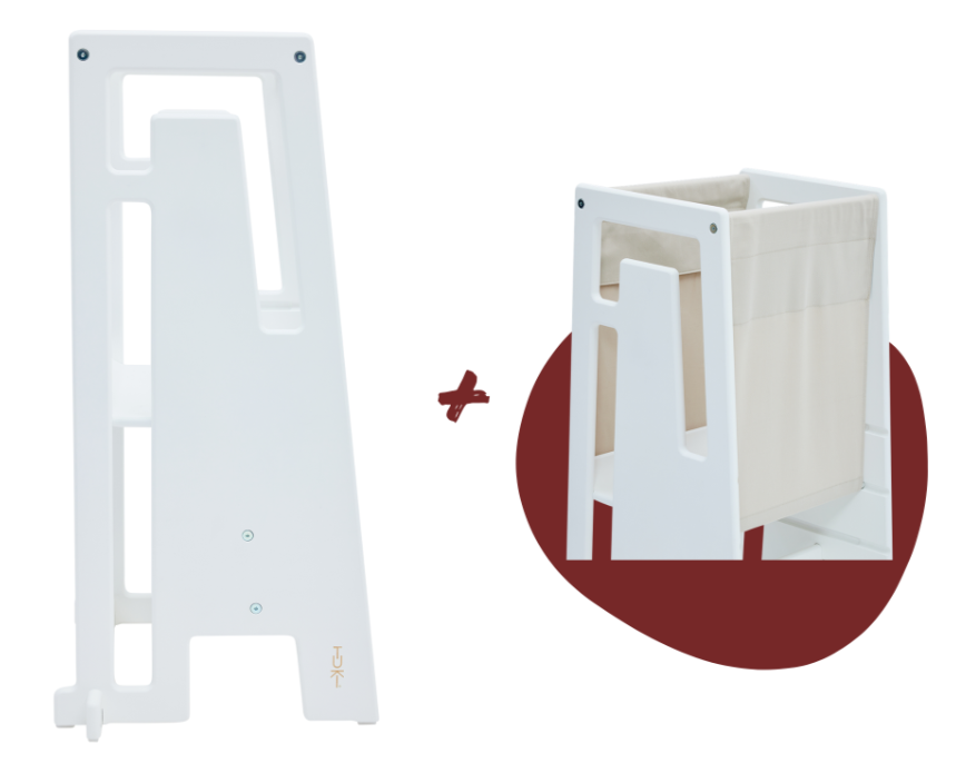 Tuki Lernturm white mit Entdeckertuch *PROMO*