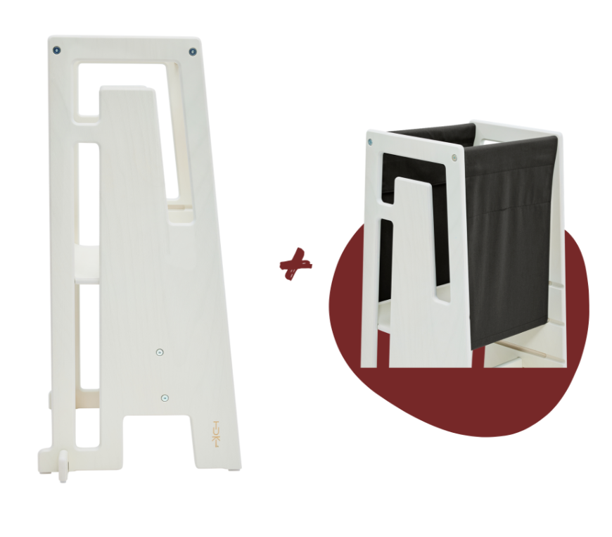 Tuki Lernturm whitewash mit Entdeckertuch *PROMO*
