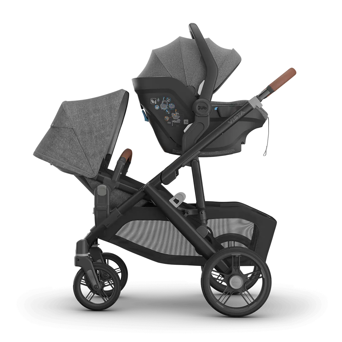 Uppababy Vista V3 Rumble Zweitsitz Greyson