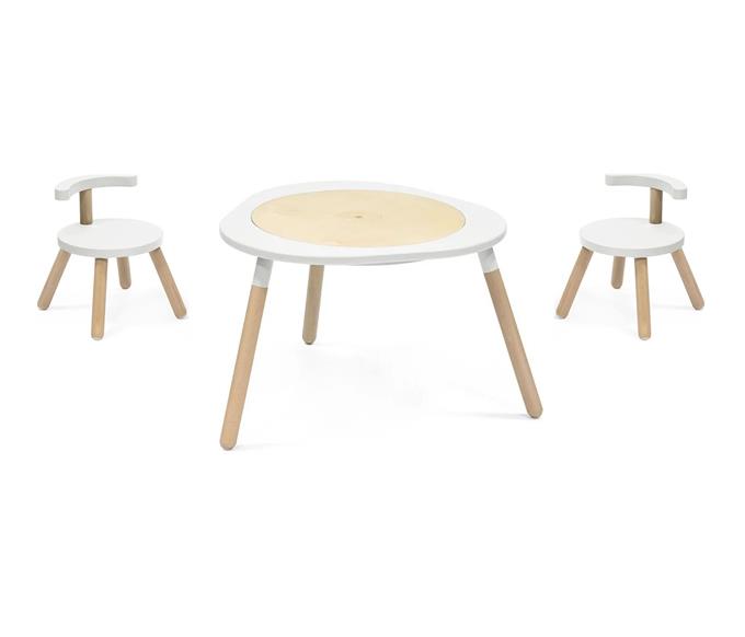 Stokke® MuTable™ Set Tisch und 2 Stühle - White