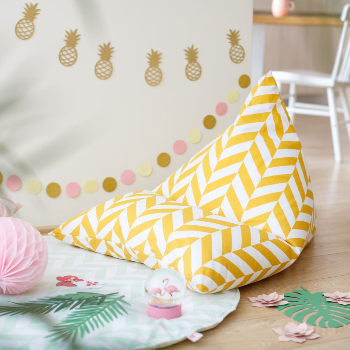 WIGIWAMA Sitzsack Beanbag Classy Herringbone gelb *Sale*