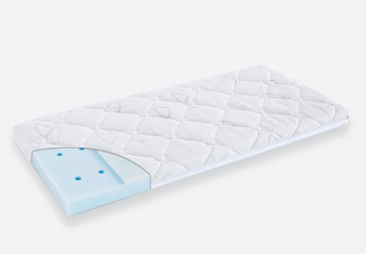 Fillikid Beistellbett Nino 90 x 45 cm mit Bettset-Set baby & atmungsaktiver Matratze Träumeland