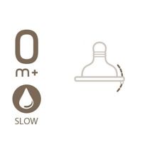 Flaschensauger ORIGINAL TOUCH, Kautschuk, variabler Fluss, 2 Stk. - 2m+