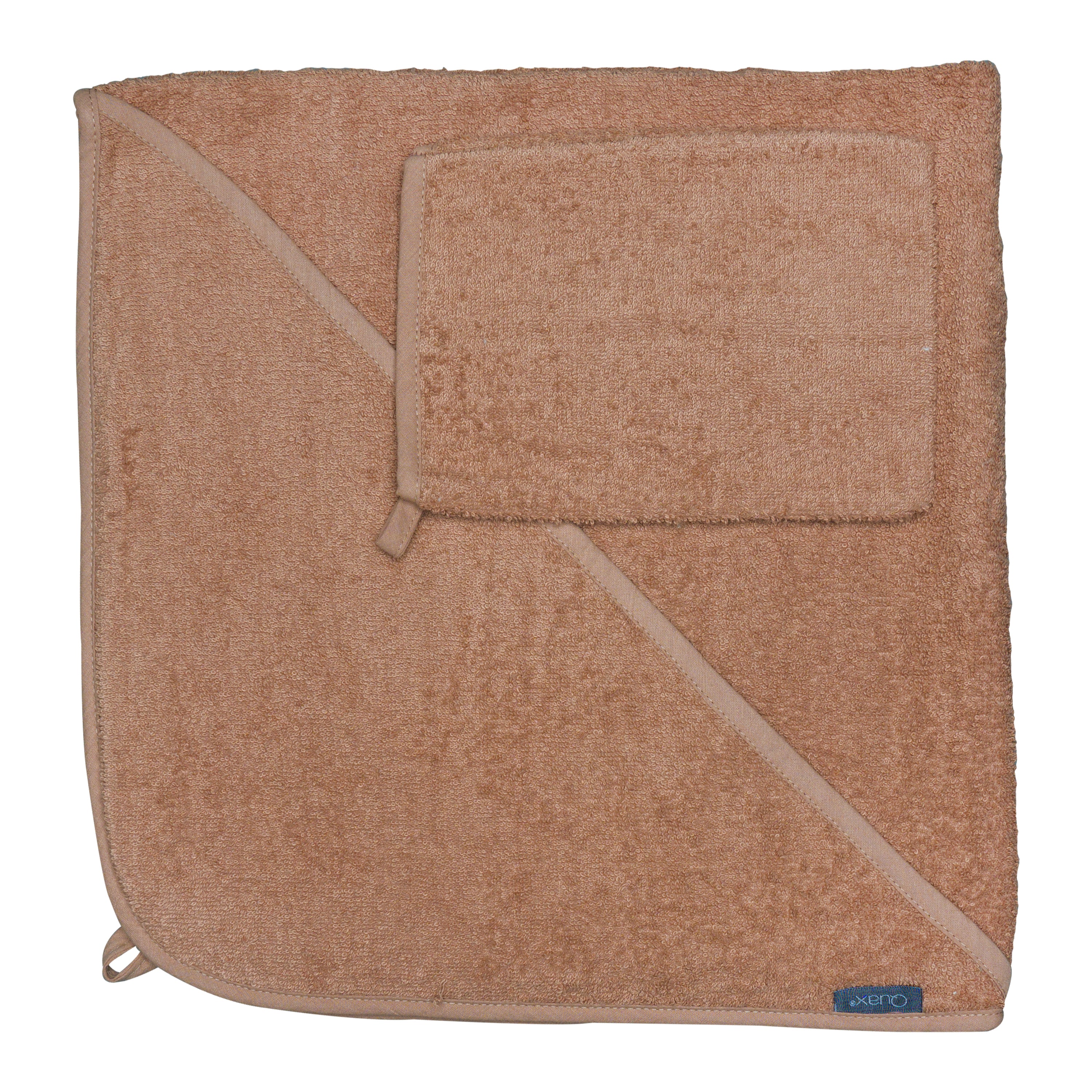 Quax Kapuzenhandtuch-Set coral