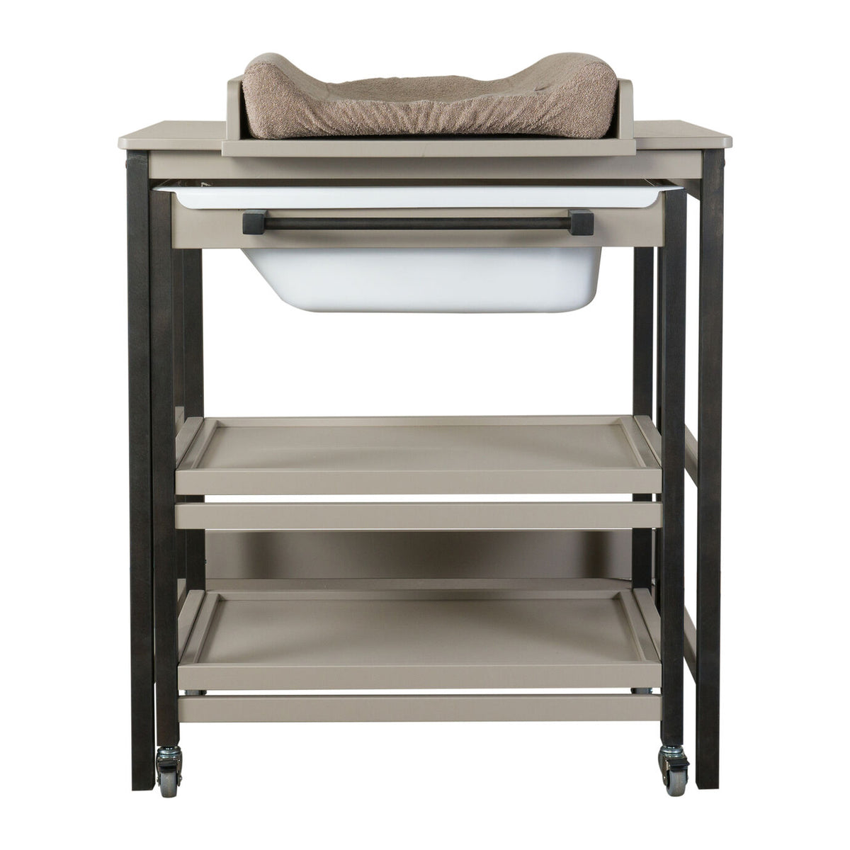 Quax Bade-Wickel-Kombination Smart stone/eboni