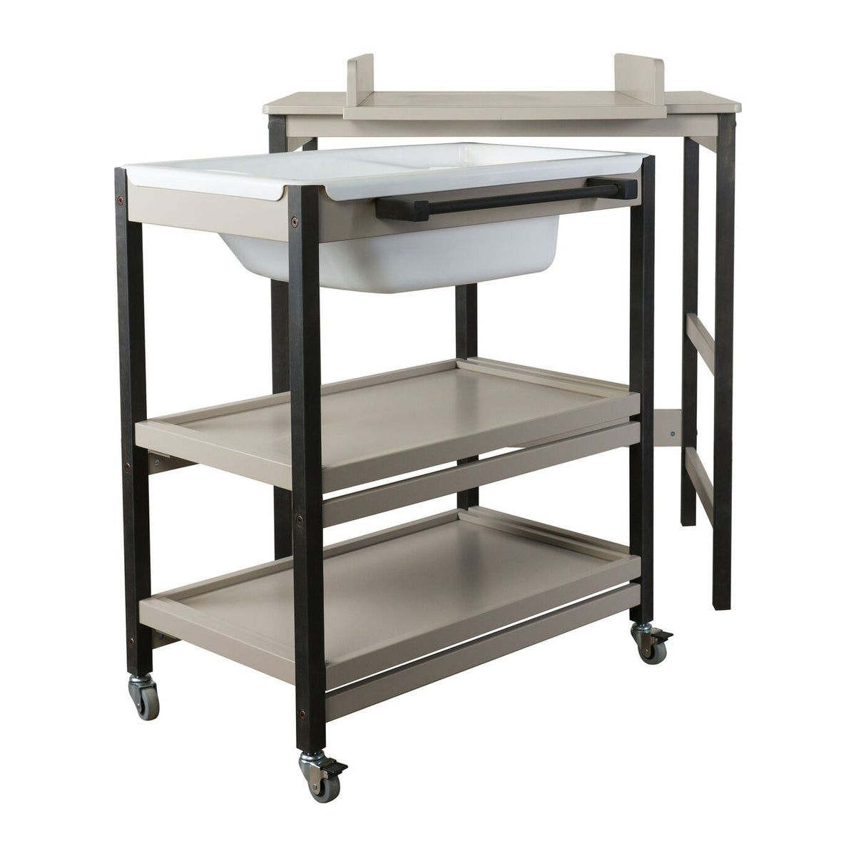 Quax Bade-Wickel-Kombination Smart stone/eboni