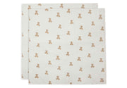 Jollein Mullwindeln Hydrophil 115x115cm Teddy Bear 2er Pack