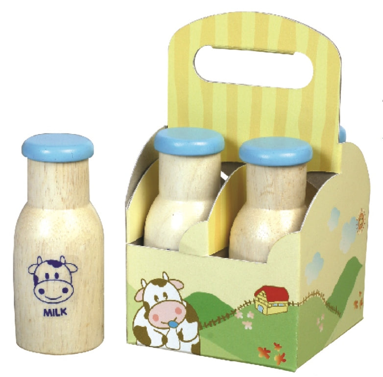 Spielba 4 Milchflaschen in Behälter