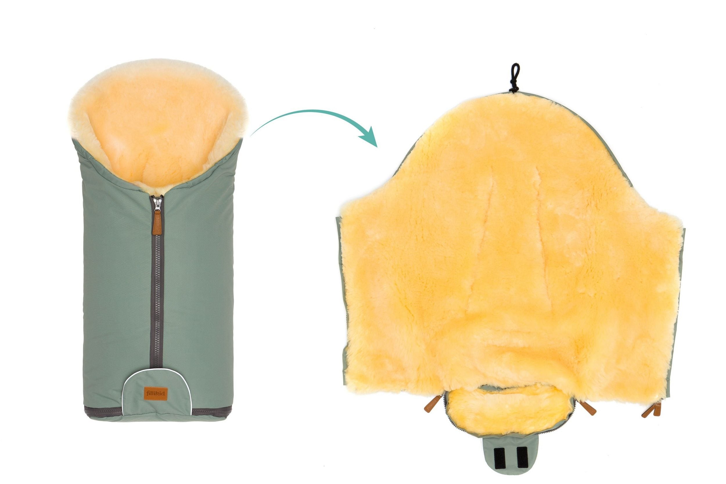 Fillikid Winterfusssack Pamir Salbei - Gr.0