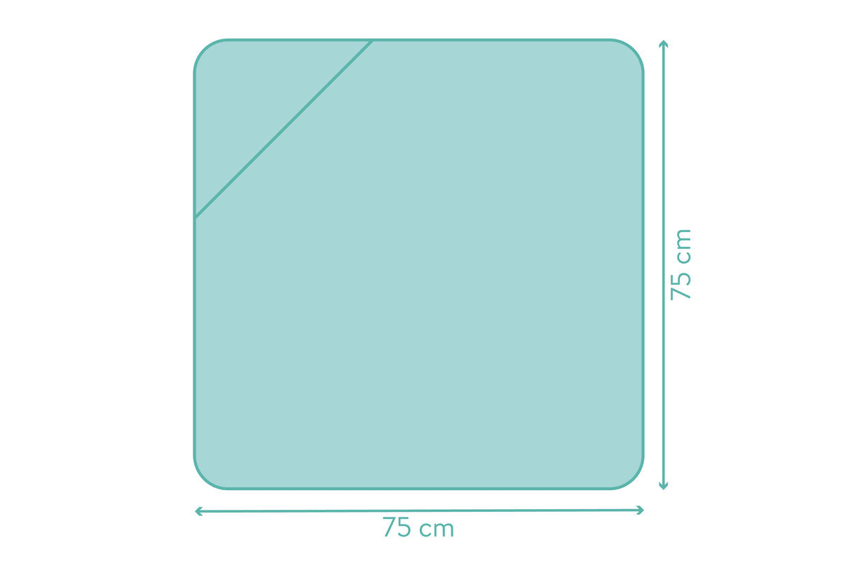 Fillikid Kaputzenbadetuch 75x75 cm Safari taupe