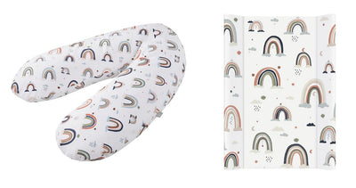 Rotho Stillkissen-Set Multi mit Wickelauflage Boho Rainbow