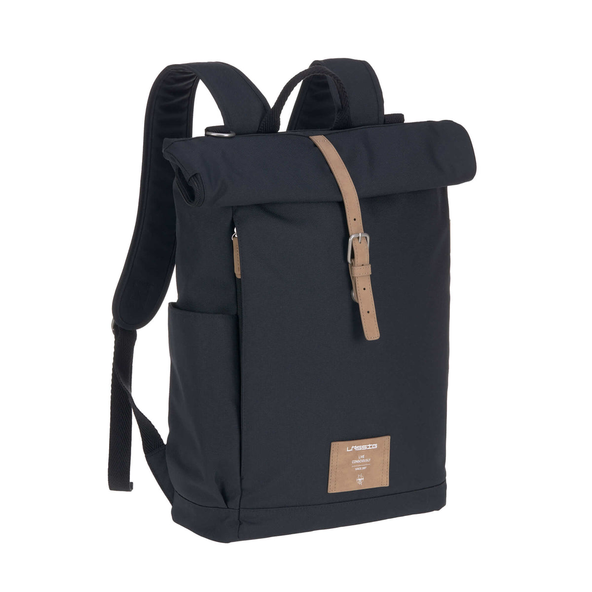 Lässig Wickelrucksack - Rolltop Backpack Anthracite