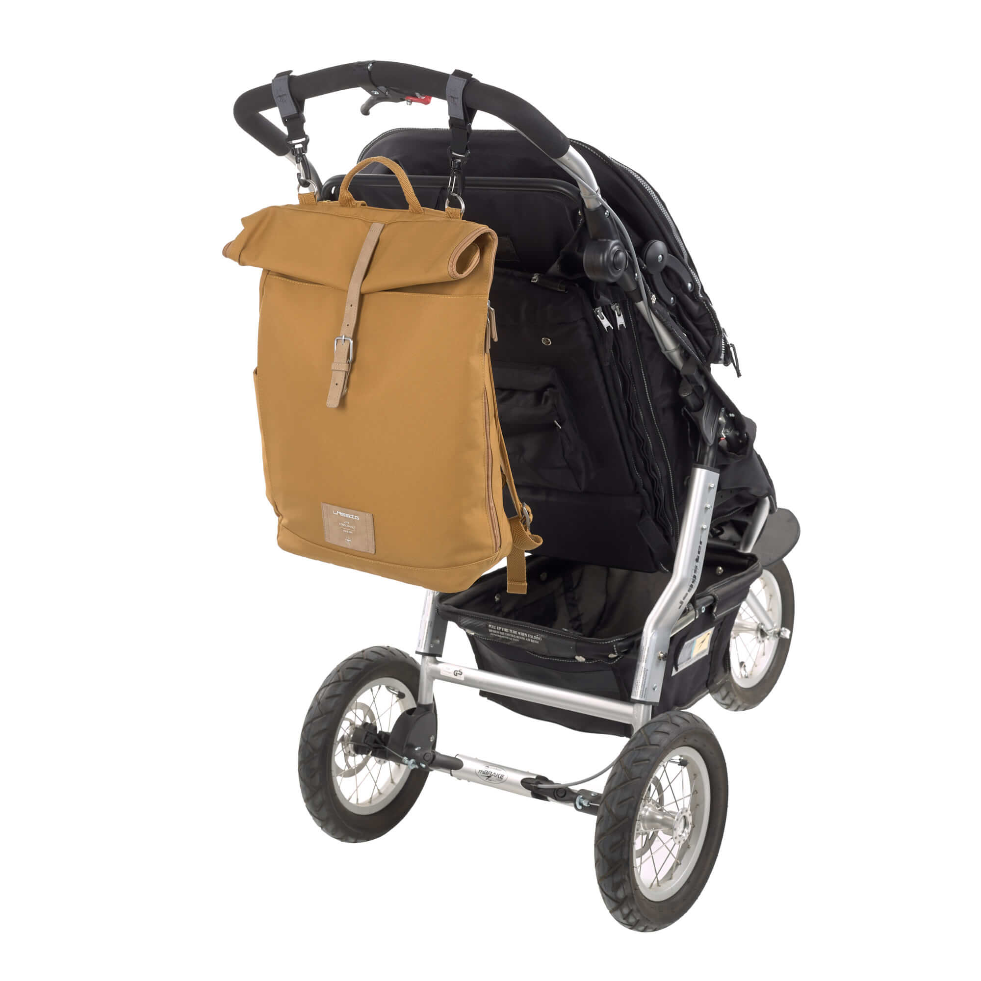 Lässig Wickelrucksack - Rolltop Backpack Curry