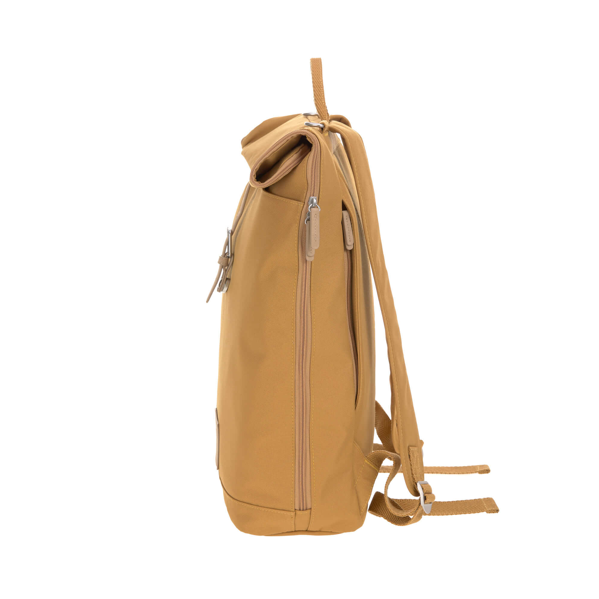 Lässig Wickelrucksack - Rolltop Backpack Curry