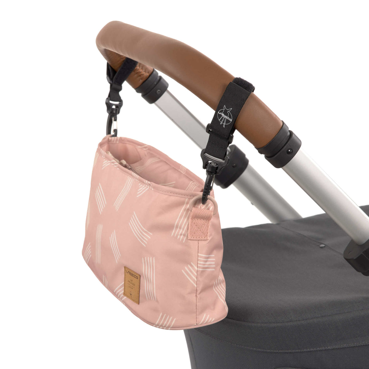 Lässig Kinderwagen Organizer Soft Stripes rose