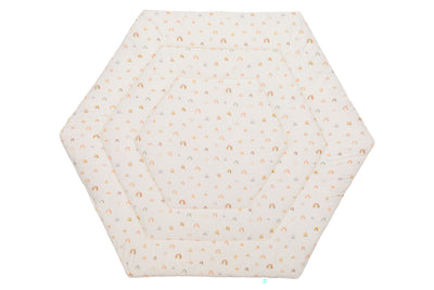 Fillikid Laufgittereinlage 6-ecker Jersey - Rainbow beige