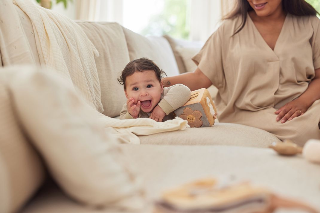 Jollein Aktivitäten-würfel - Spring Garden von Jollein