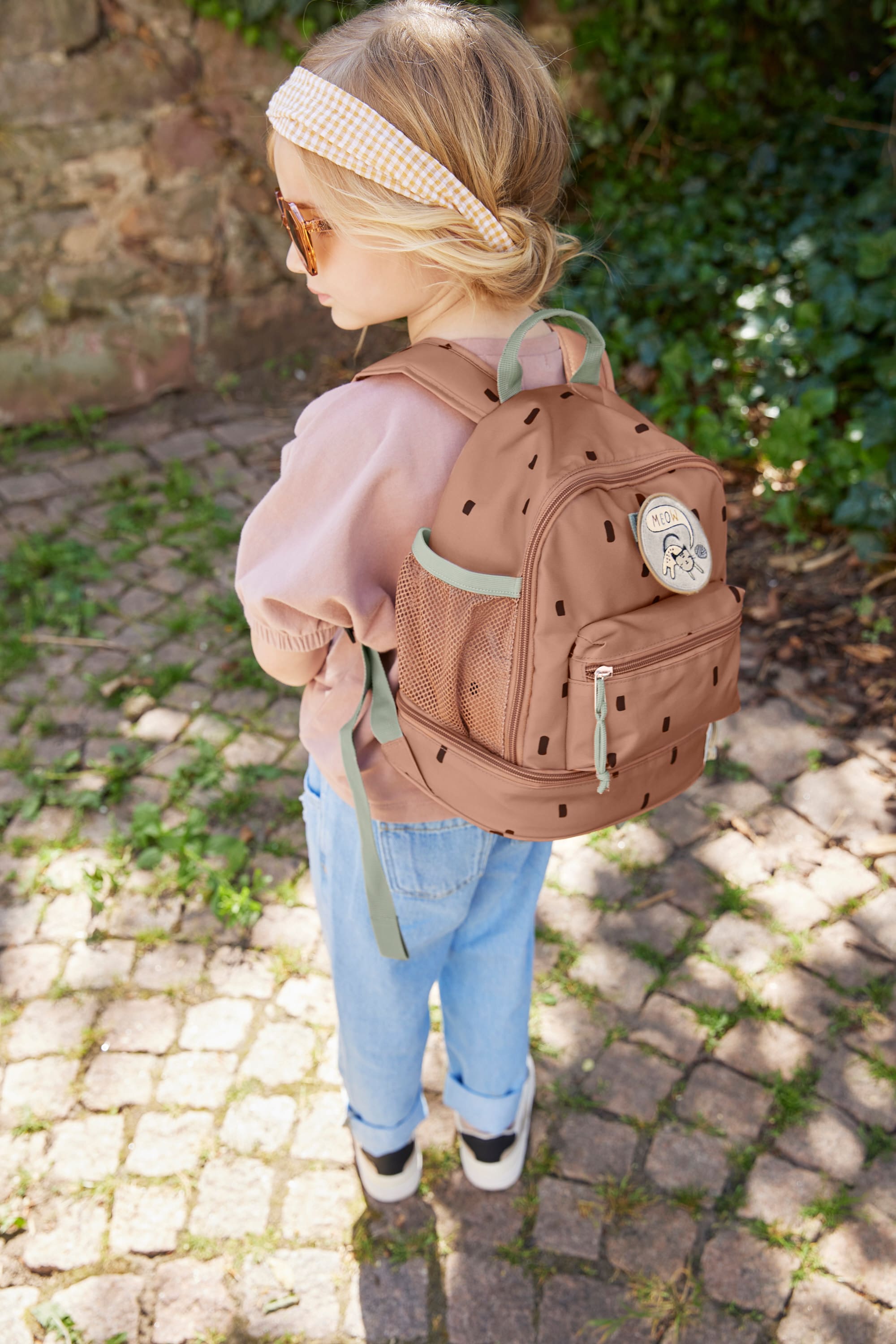 Lässig Kindergartenrucksack - Mini Backpack, Happy Prints Karamell