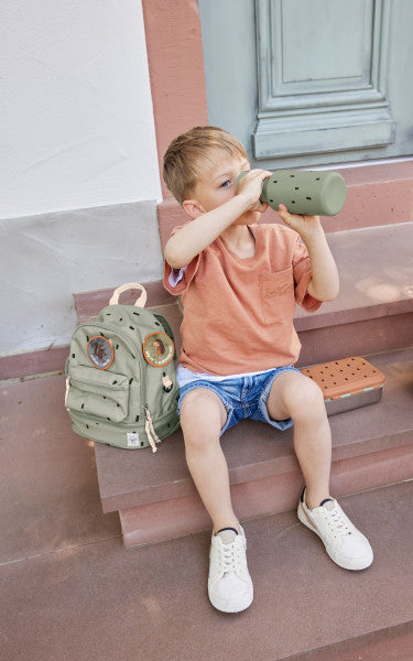 Lässig Kindergartenrucksack - Mini Backpack, Happy Prints Oliv
