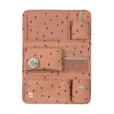 Lässig Autorücksitz Organizer Happy Prints Caramel