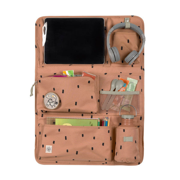Lässig Autorücksitz Organizer Happy Prints Caramel