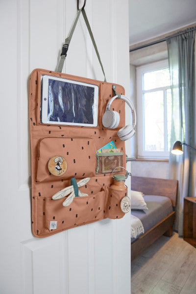 Lässig Autorücksitz Organizer Happy Prints Caramel