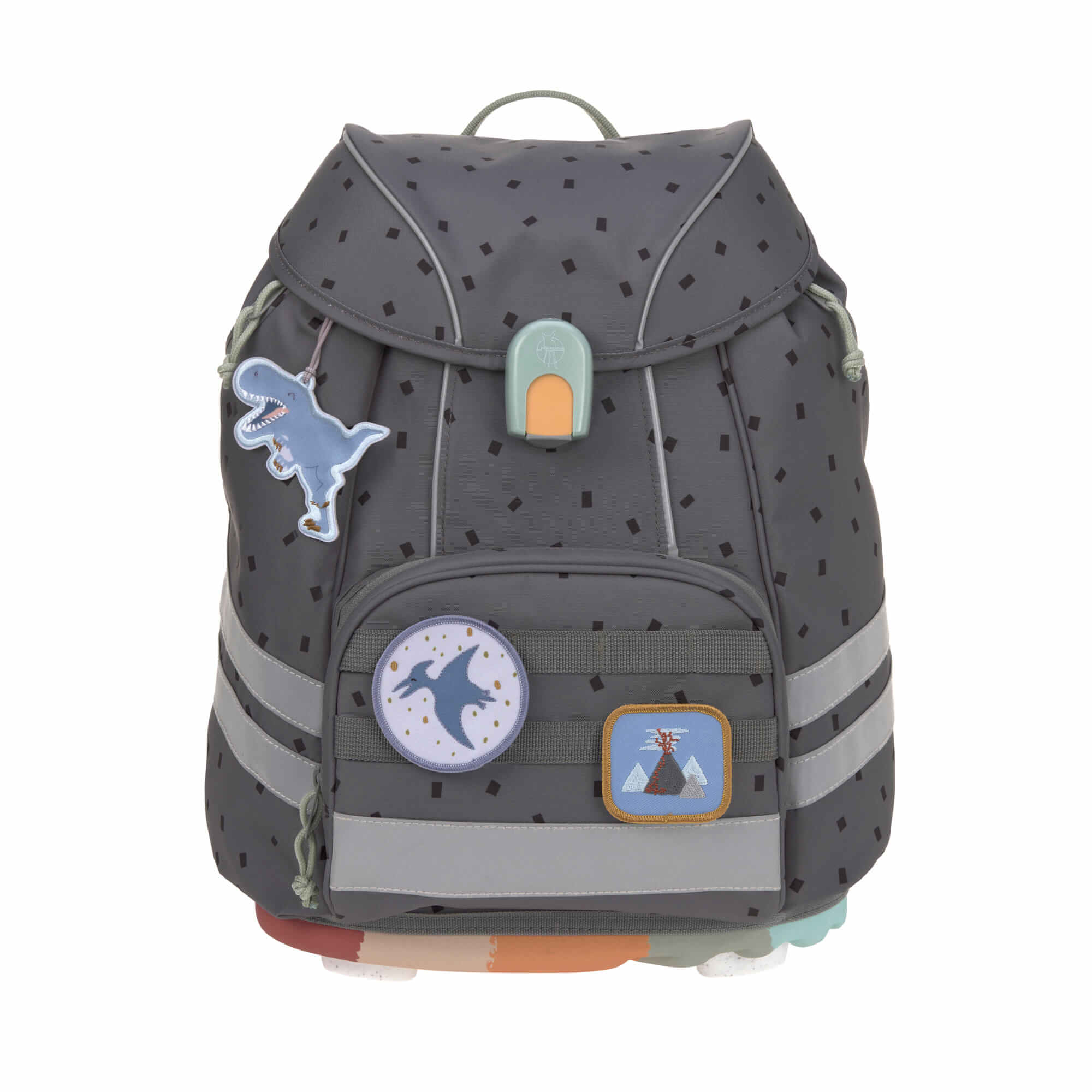 Lässig Schulranzen Set 7-teilig Flexy Unique Speckles anthracite