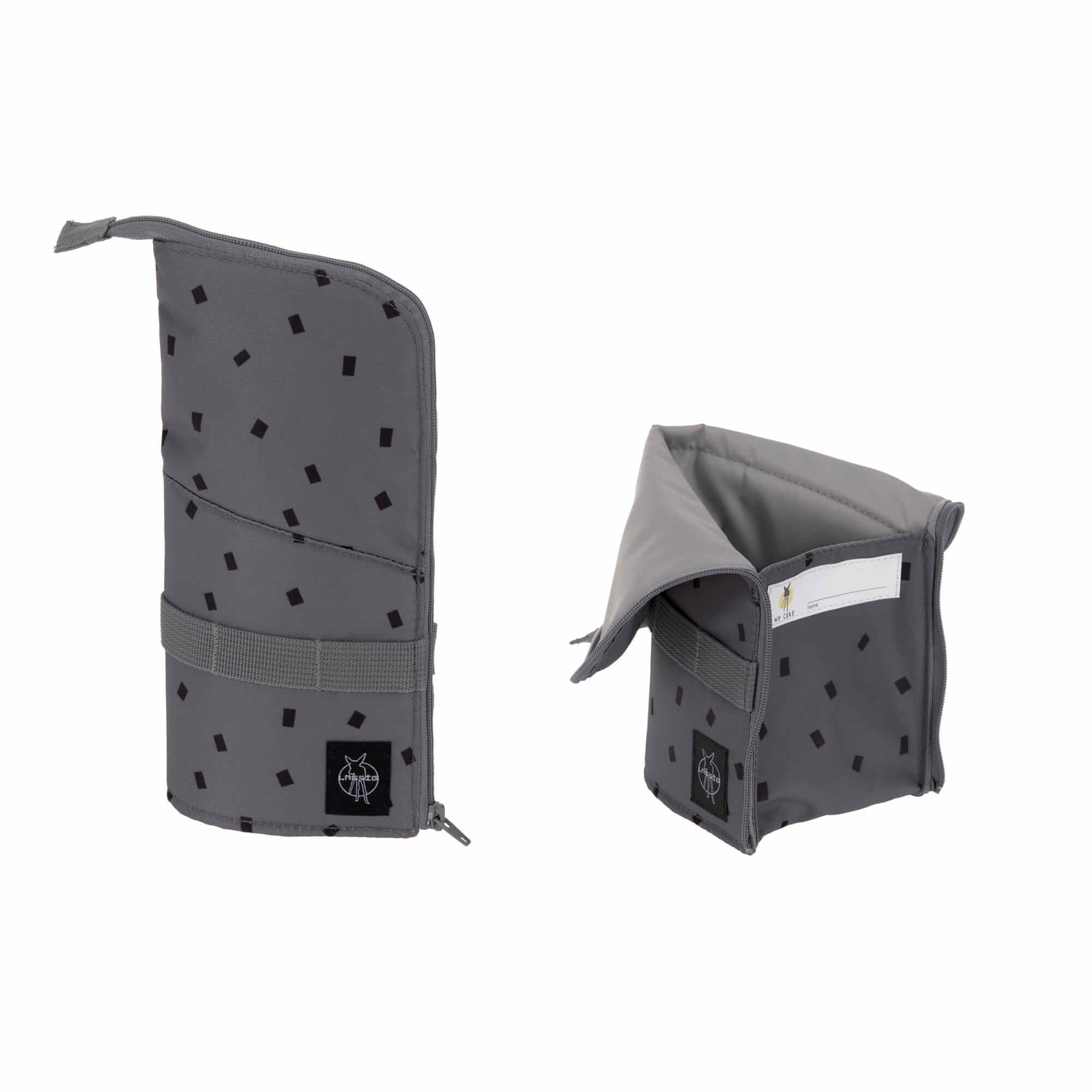 Lässig Schulranzen Set 7-teilig Flexy Unique Speckles anthracite