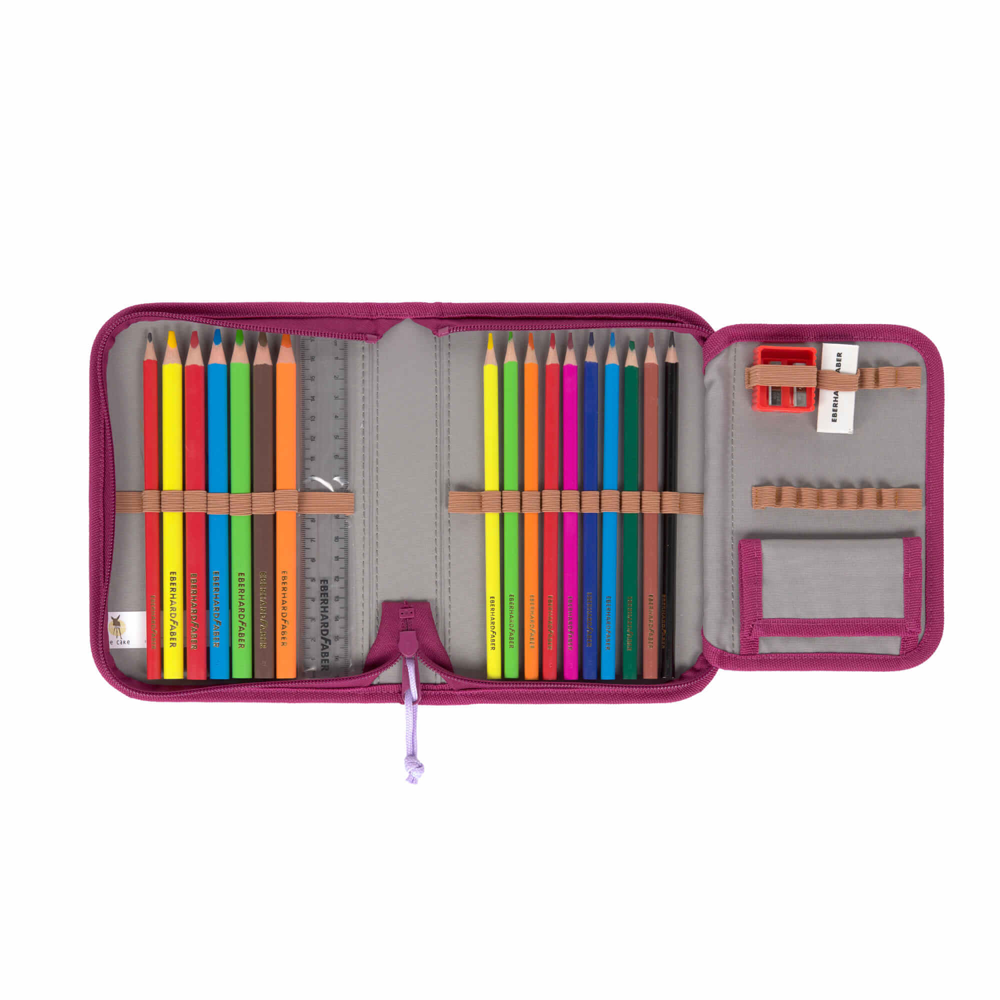 Lässig Schulranzen Set 7-teilig Flexy Unique Speckles berry