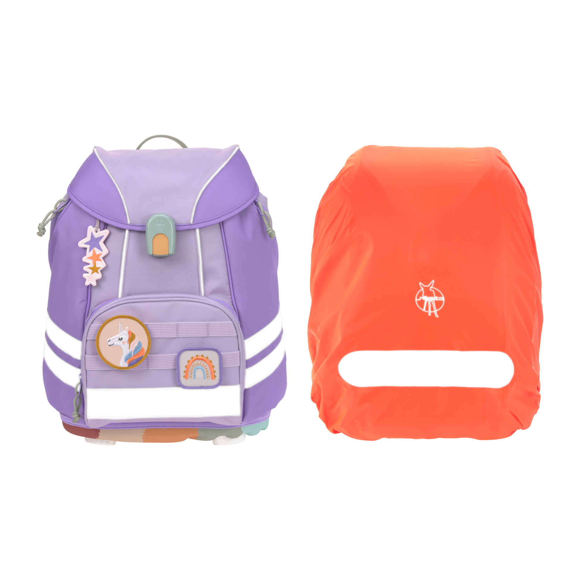 Lässig Schulranzen Set 7-teilig Flexy Unique violet/lavendar