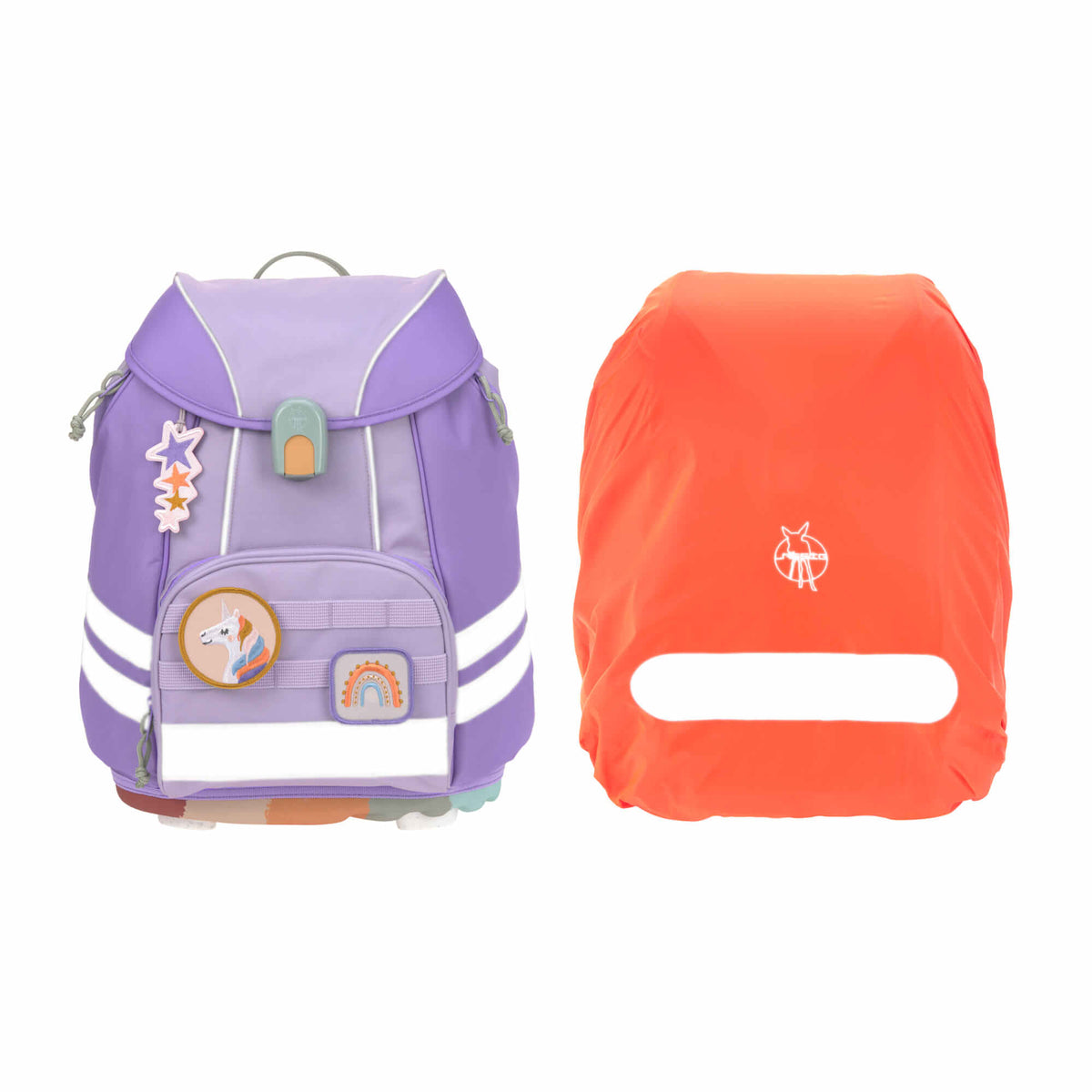 Lässig Schulranzen Set 7-teilig Flexy Unique violet/lavendar