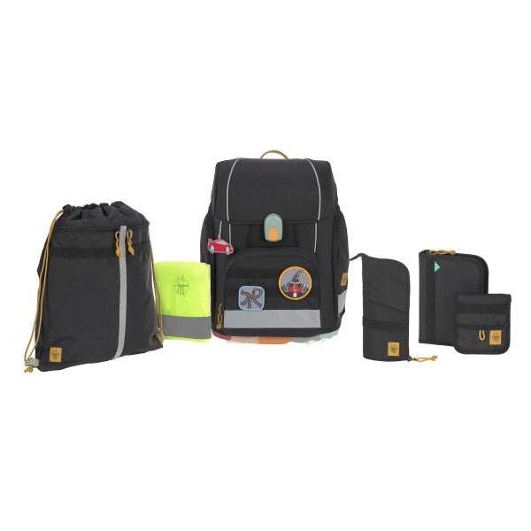 Lässig Schulranzen Set 7-teilig Boxy Unique Black