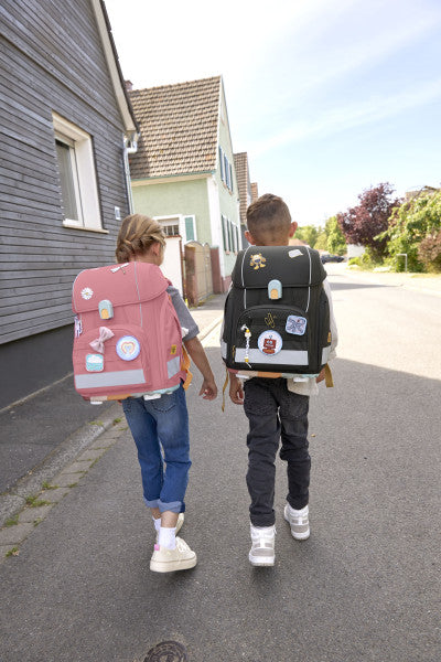 Lässig Schulranzen Set 7-teilig Boxy Unique Black