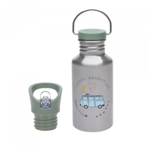 Lässig Trinkflasche Kinder - Edelstahl Adventure Bus